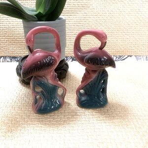 Vintage Flamingo salt and pepper shakers 1986